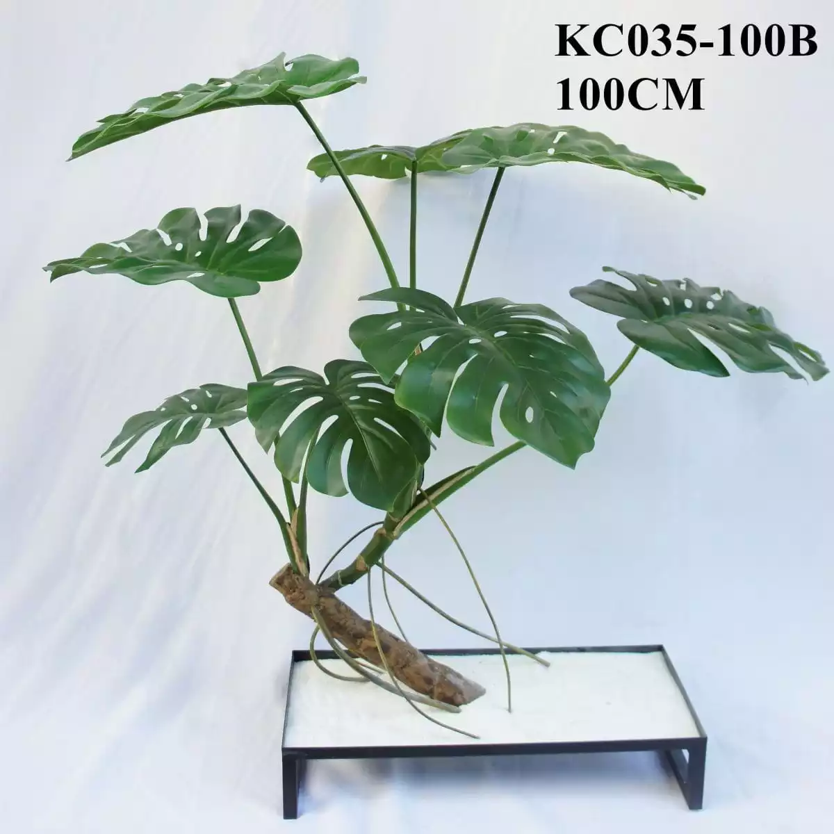 Artificial Adam's Rib Plant Bonsai, 100CM